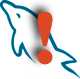 MySQL alert icon