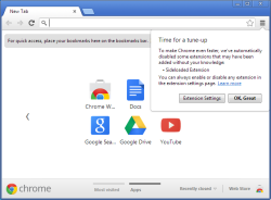 Blocking sideload extensions with Chrome 25