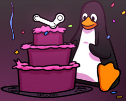 Steam on Linux celebration